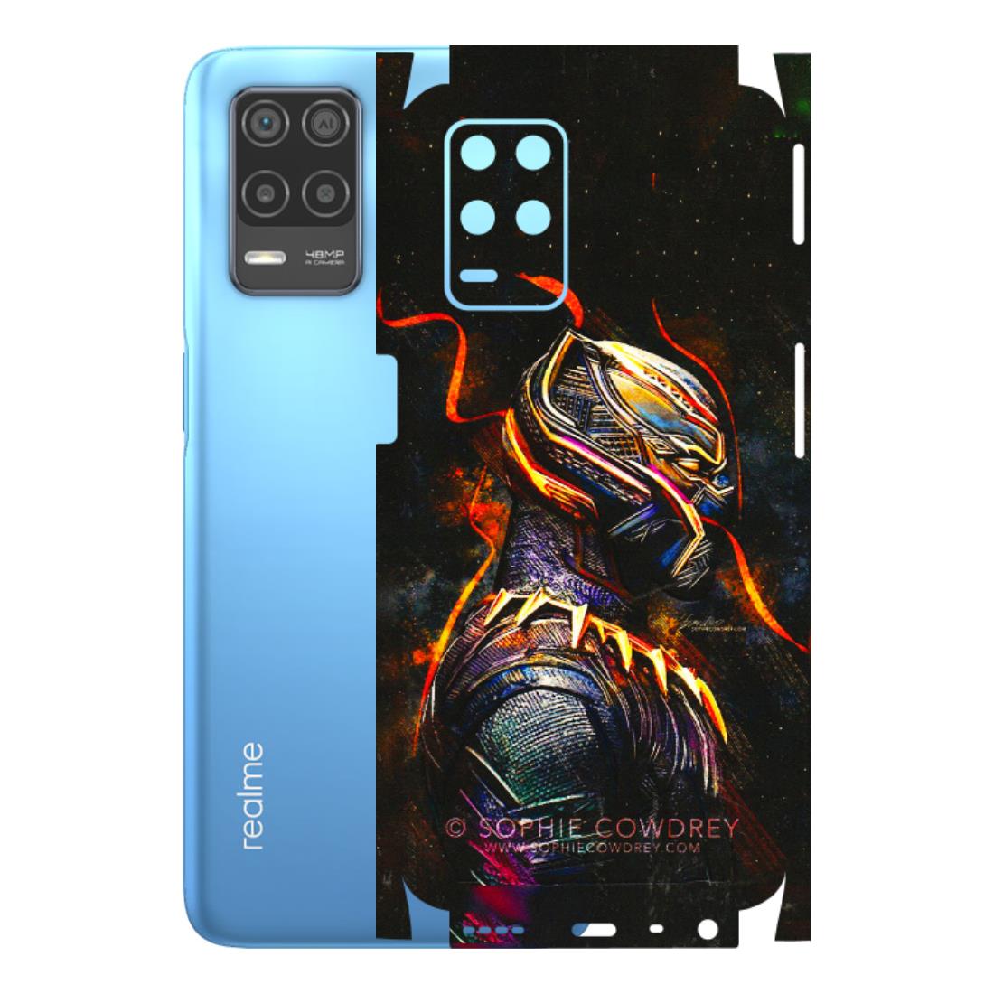 Realme Phone Skins (All Models) - Black Panther - 3D Embossed Finish (L-190) Realme 8 (4G)