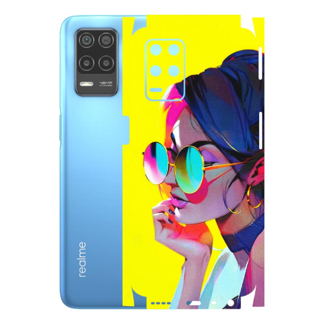 Realme Phone Skins (All Models) - Bold Stylish Girl - 3D Embossed Finish (L-222) Realme 8 (4G)