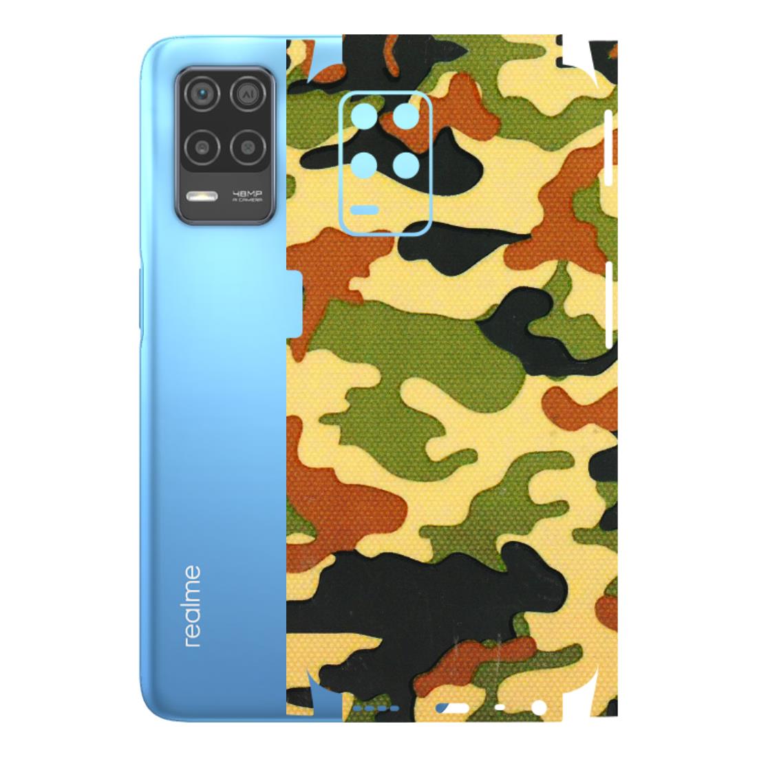 Realme Phone Skins (All Models) - Indian Military - 3D Embossed Finish (L-234) Realme 8 (4G)