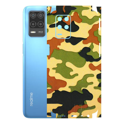 Realme Phone Skins (All Models) - Indian Military - 3D Embossed Finish (L-234) Realme 8 (4G)
