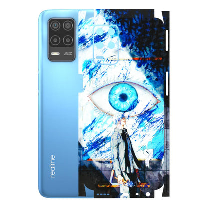Realme Phone Skins (All Models) - Gojo Satoru evil eye - 3D Embossed Finish (L-239) Realme 8 (4G)