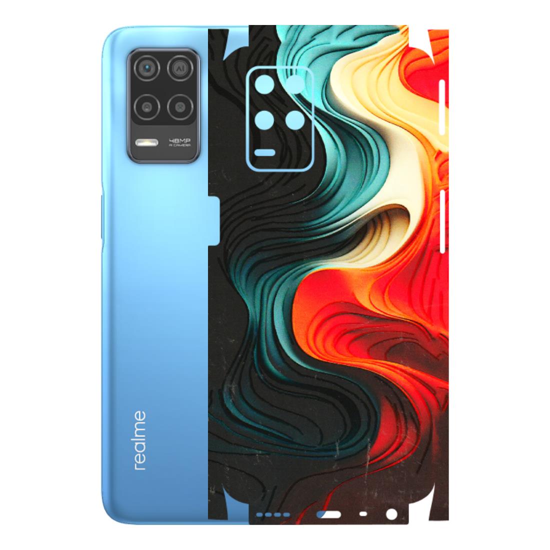 Realme Phone Skins (All Models) - The Silky Swirl - 3D Embossed Finish (L-240) Realme 8 (4G)