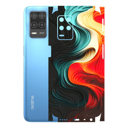 Realme Phone Skins (All Models) - The Silky Swirl - 3D Embossed Finish (L-240) Realme 8 (4G)