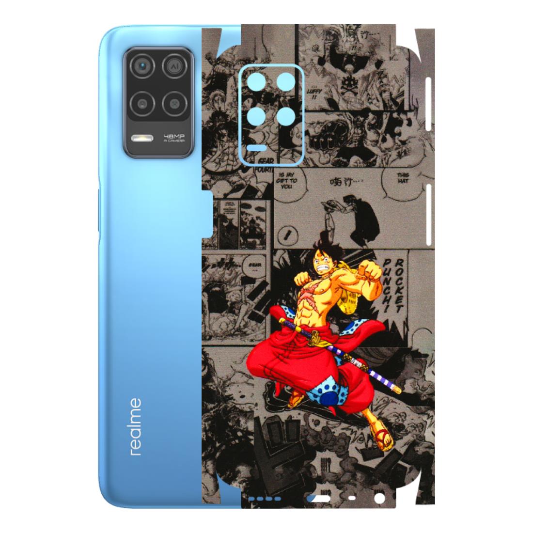 Realme Phone Skins (All Models) - One Piece Rocket Punch Manga - 3D Embossed Finish (L-25) Realme 8 (4G)
