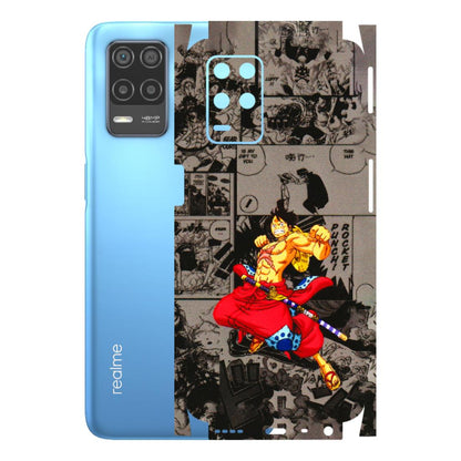 Realme Phone Skins (All Models) - One Piece Rocket Punch Manga - 3D Embossed Finish (L-25) Realme 8 (4G)