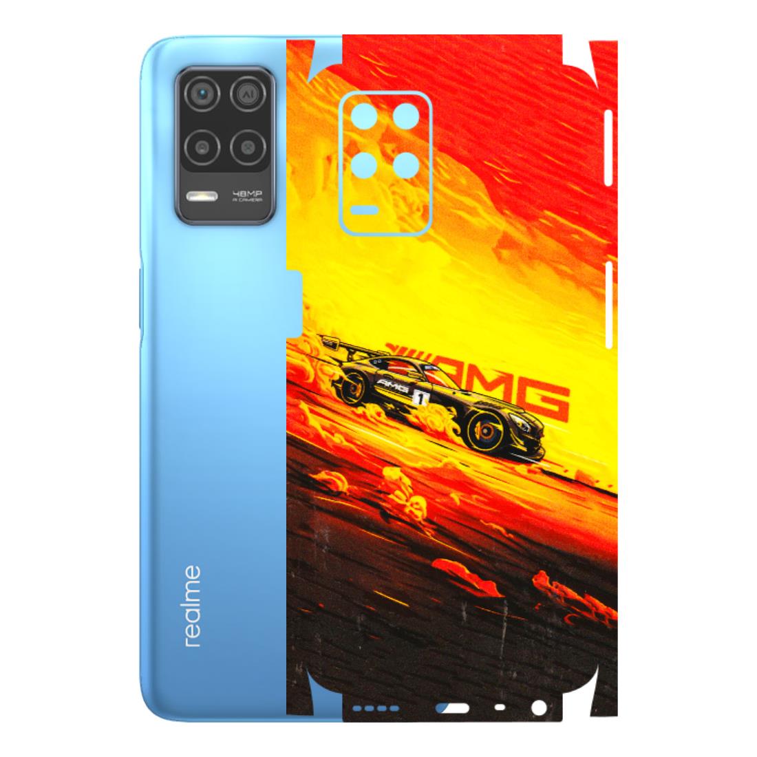 Realme Phone Skins (All Models) - AMG Car Speed Cover - 3D Embossed Finish (L-256) Realme 8 (4G)