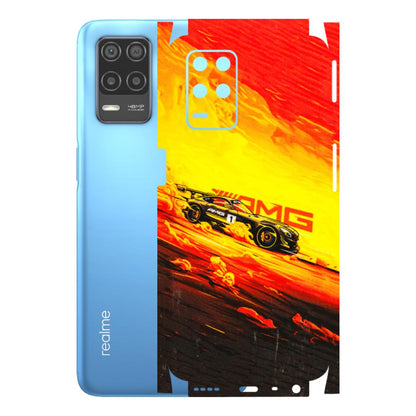 Realme Phone Skins (All Models) - AMG Car Speed Cover - 3D Embossed Finish (L-256) Realme 8 (4G)