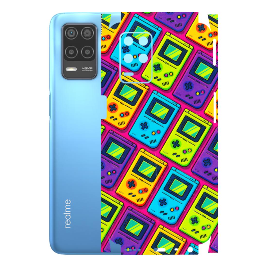 Realme Phone Skins (All Models) - Gameboy Colourful - 3D Embossed Finish (L-266) Realme 8 (4G)