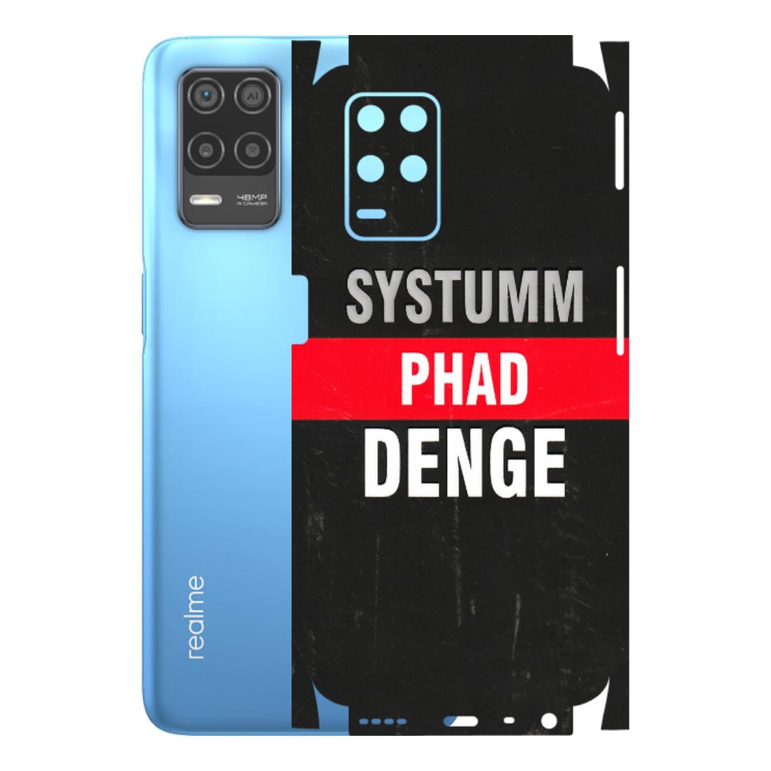 Realme Phone Skins (All Models) - Systumm Phad Denge - 3D Embossed Finish (L-278) Realme 8 (4G)