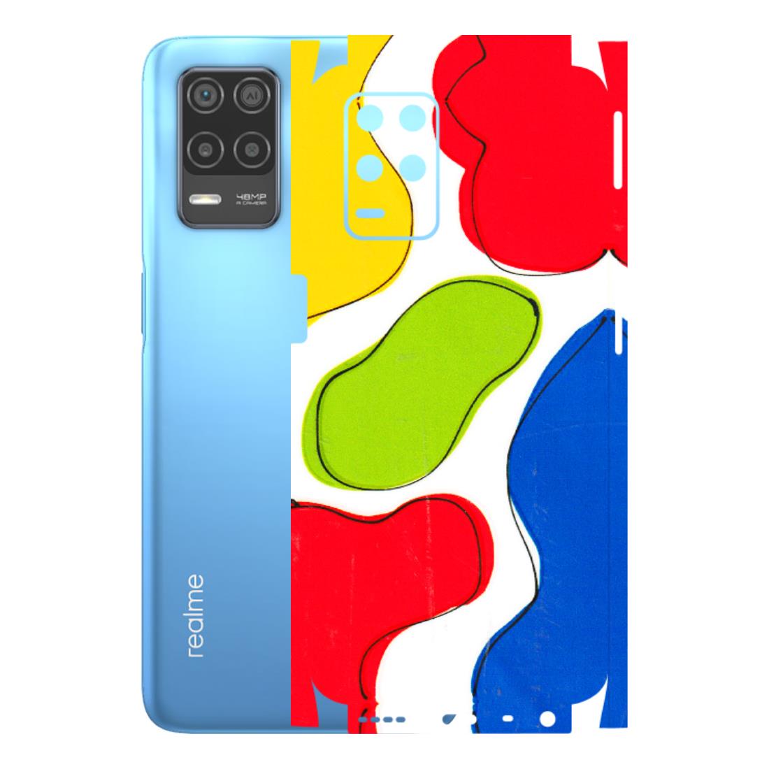 Realme Phone Skins (All Models) - RGB Colour Paint - 3D Embossed Finish (L-284) Realme 8 (4G)