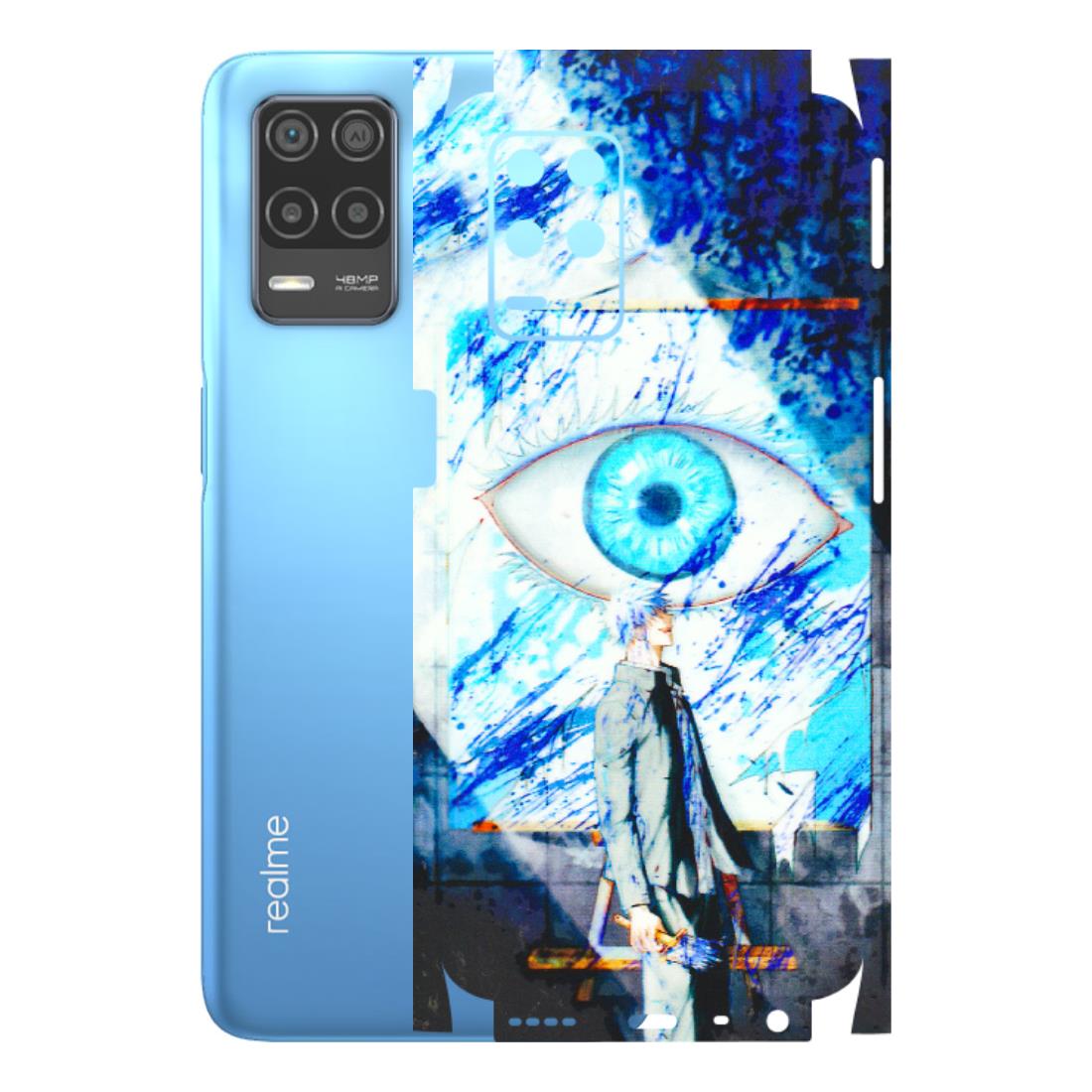Realme Phone Skins (All Models) - Anime Sea Blue Eye - 3D Embossed Finish (L-318) Realme 8 (4G)