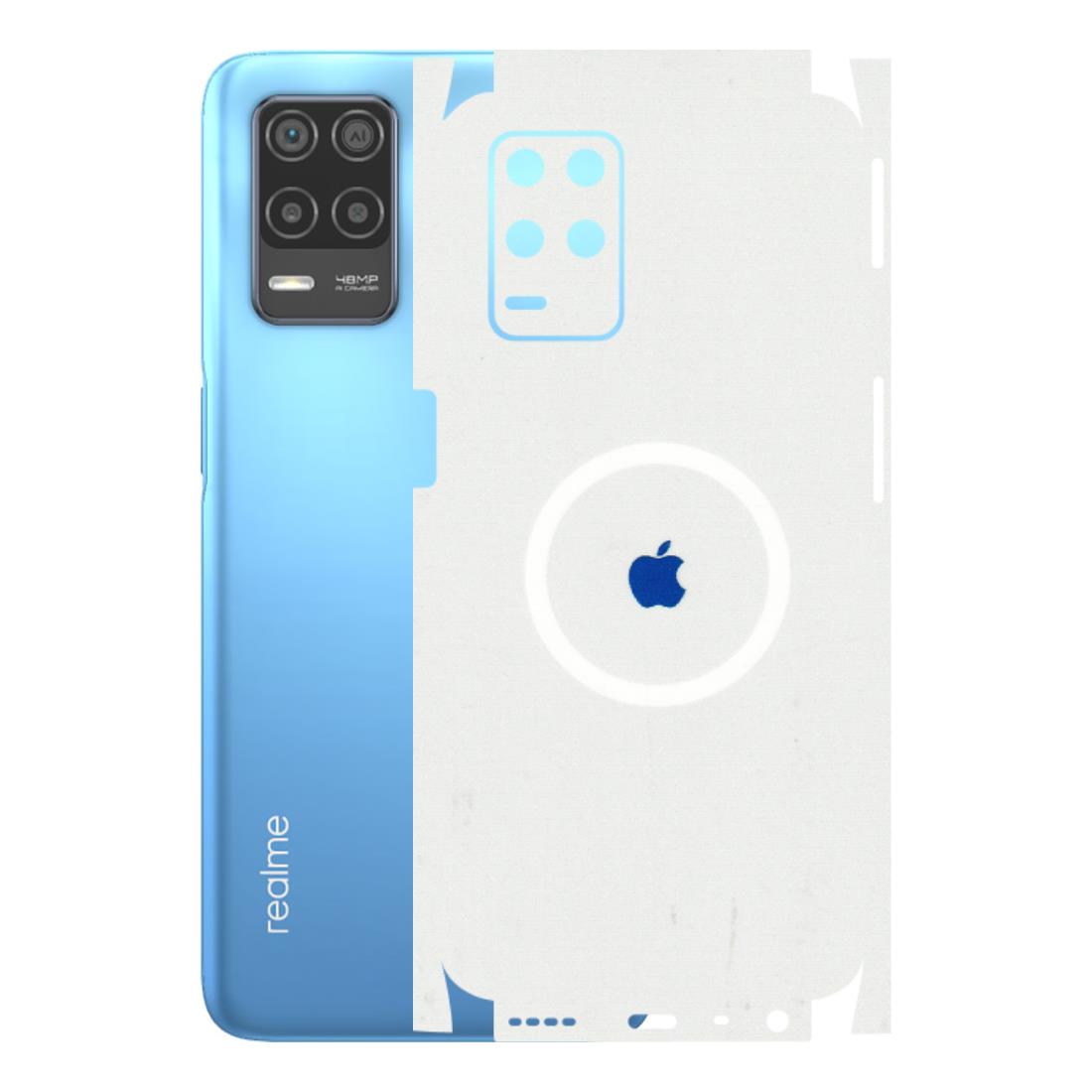 Realme Phone Skins (All Models) - iPhone Magsafe Logo - 3D Embossed Finish (L-320) Realme 8 (4G)