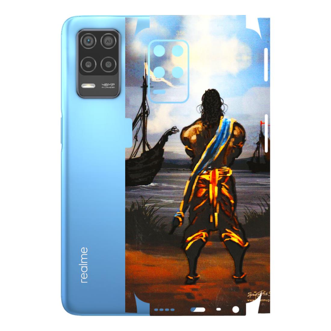 Realme Phone Skins (All Models) - Heavenly God Figure - 3D Embossed Finish (L-34) Realme 8 (4G)