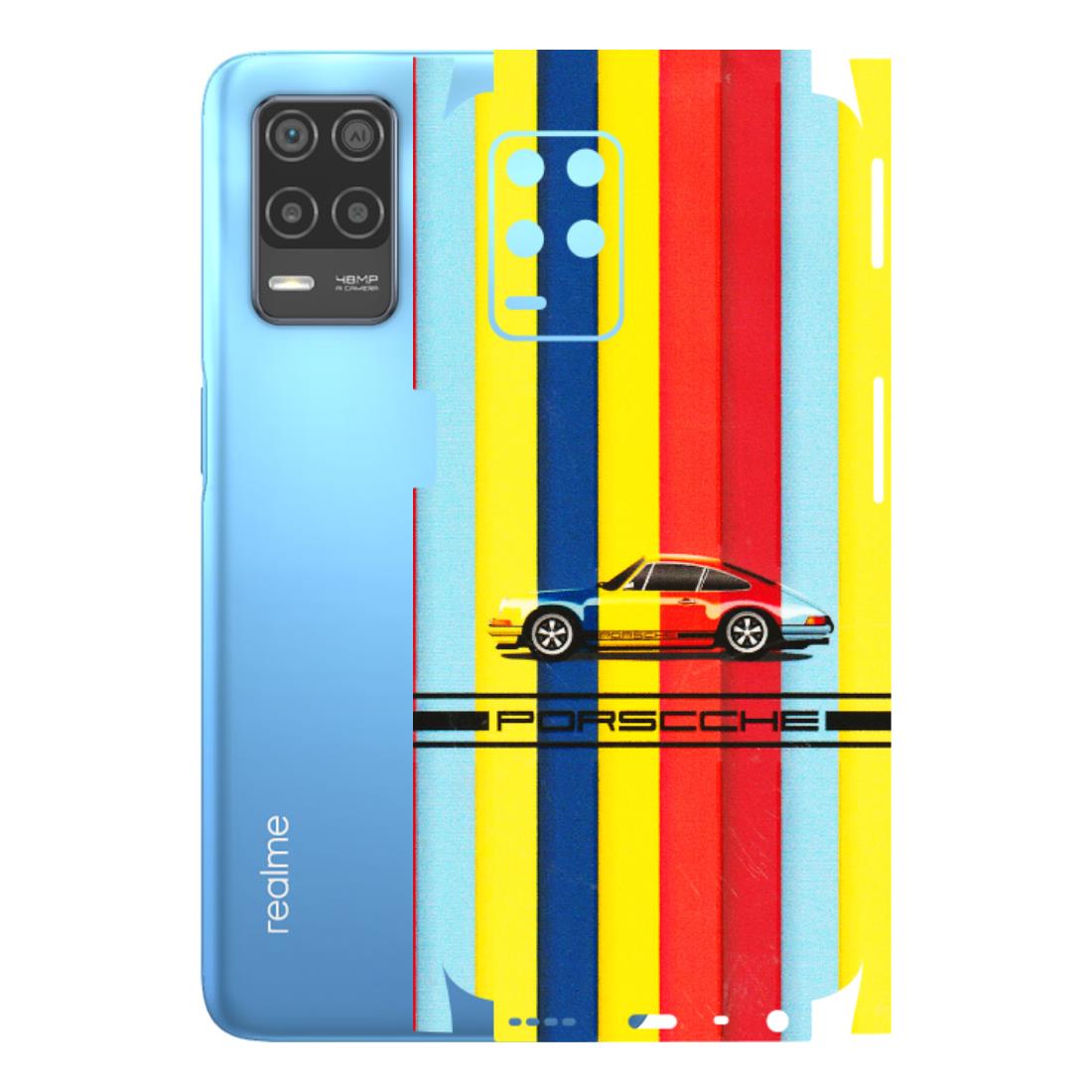 Realme Phone Skins (All Models) - Multicolour Porche - 3D Embossed Finish (L-39) Realme 8 (4G)