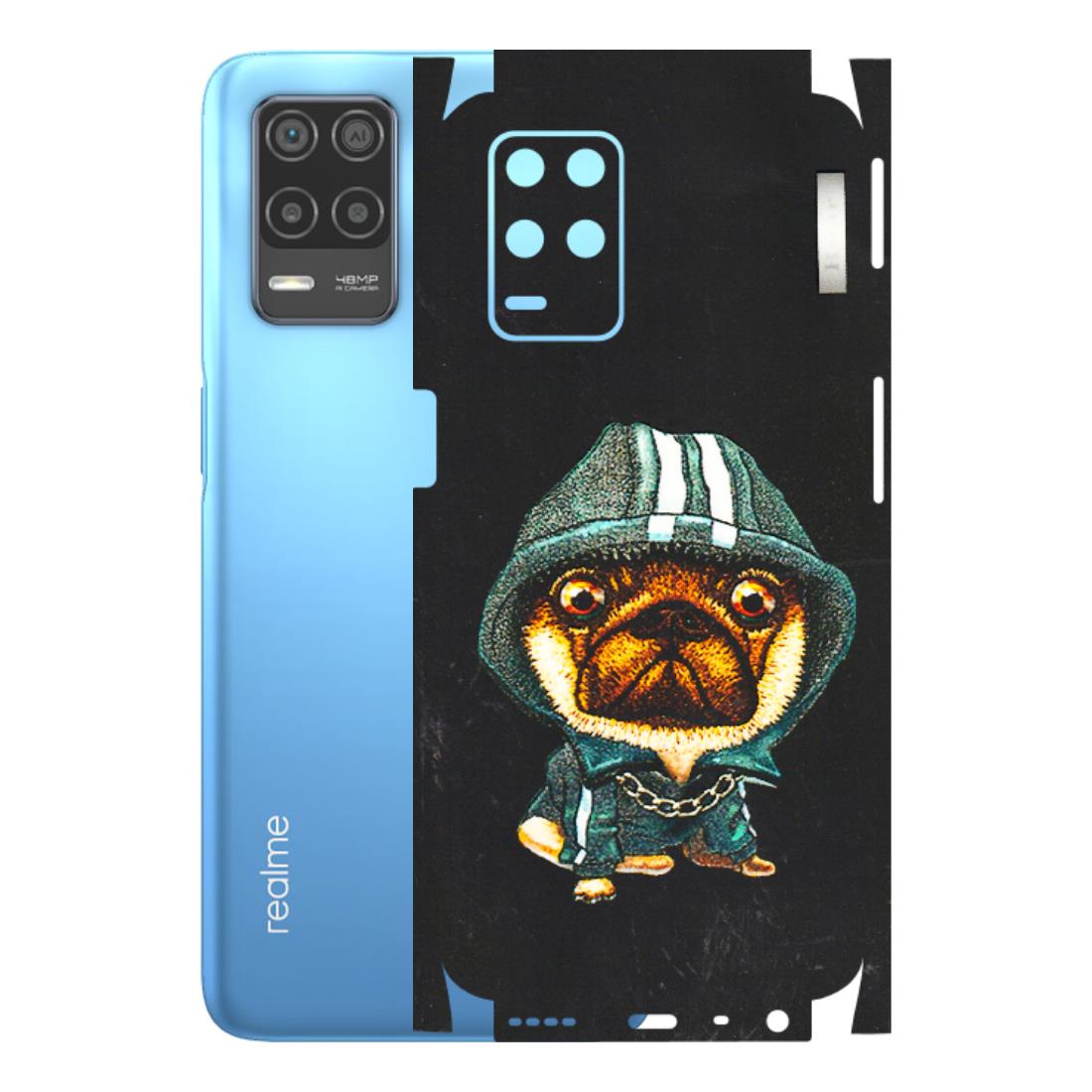 Realme Phone Skins (All Models) - Puppy N Hoodie - 3D Embossed Finish (L-90) Realme 8 (4G)