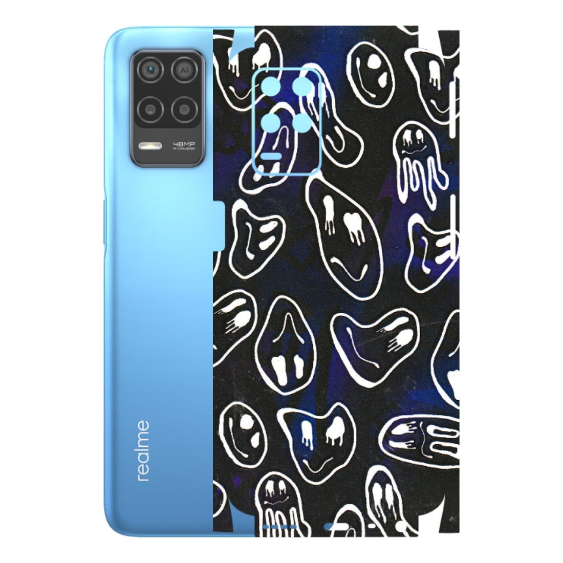 Realme Phone Skins (All Models) - Distorted Smileys - 3D Embossed Finish (L-92) Realme 8 (4G)
