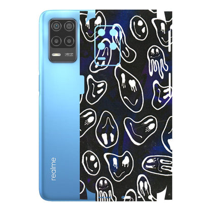 Realme Phone Skins (All Models) - Distorted Smileys - 3D Embossed Finish (L-92) Realme 8 (4G)