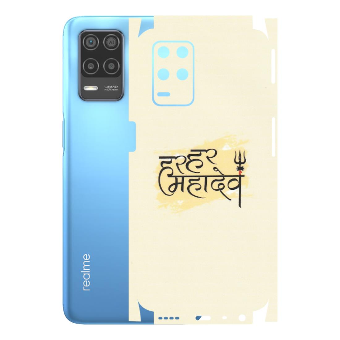 Realme Phone Skins (All Models) - Har Har Mahadev - Matte Finish (M-10) Realme 8 (4G)