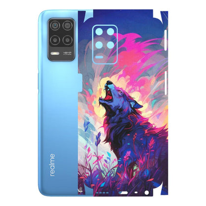 Realme Phone Skins (All Models) - New Wild Wolf Abstract - Matte Finish (M-125) Realme 8 (4G)