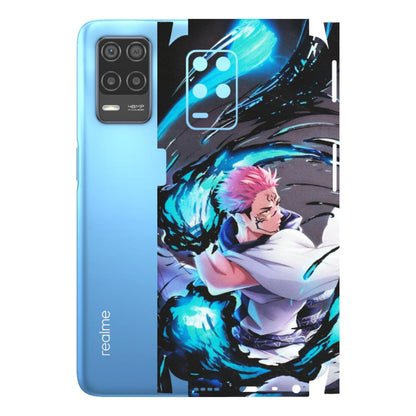Realme Phone Skins (All Models) - New Jujutsu Kaisen Grey Blue Anime - Matte Finish (M-127) Realme 8 (4G)