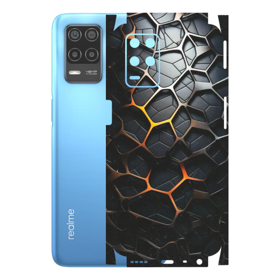 Realme Phone Skins (All Models) - New Abstract Graphite Tiles - Matte Finish (M-130) Realme 8 (4G)