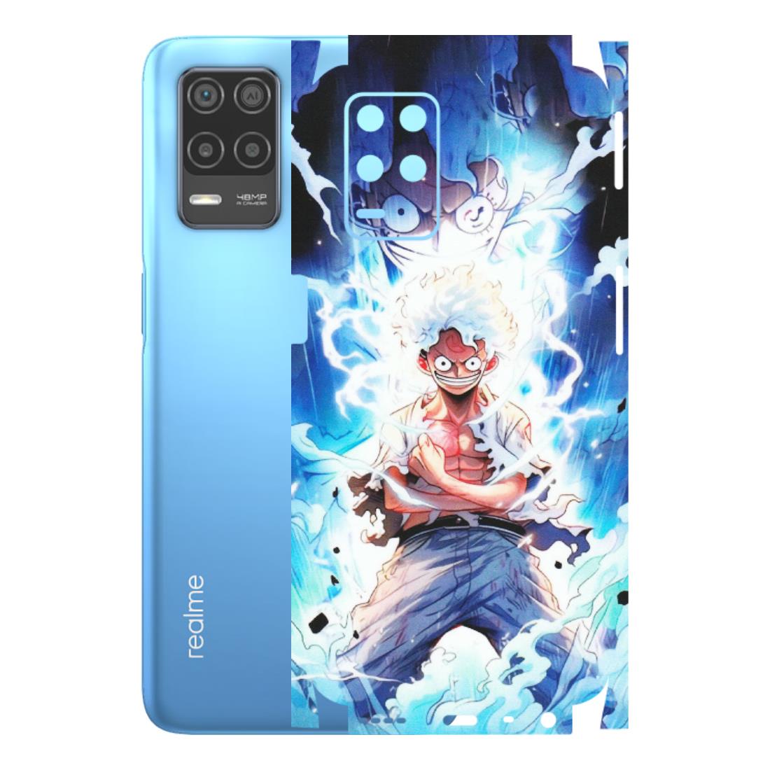 Realme Phone Skins (All Models) - Blue Thunder Luffy Anime - Matte Finish (M-132) Realme 8 (4G)