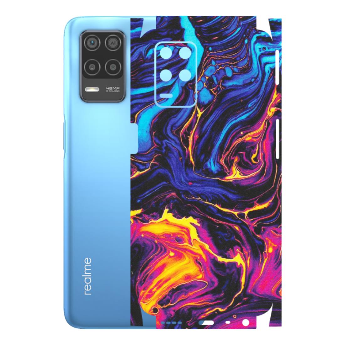 Realme Phone Skins (All Models) - Abstract Paint Classy - Matte Finish (M-15) Realme 8 (4G)