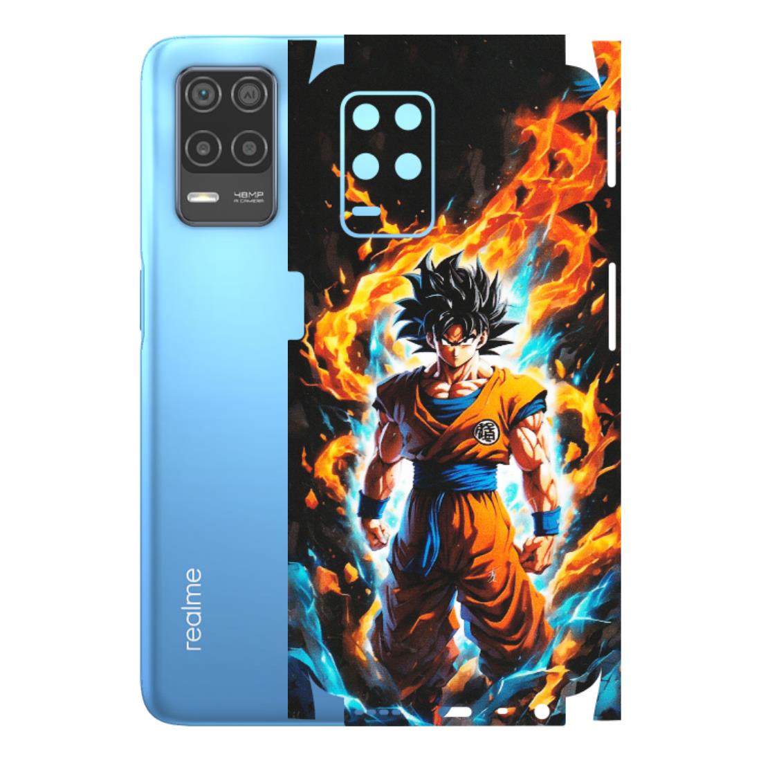 Realme Phone Skins (All Models) - Goku Transformation Anime - Matte Finish (M-159) Realme 8 (4G)