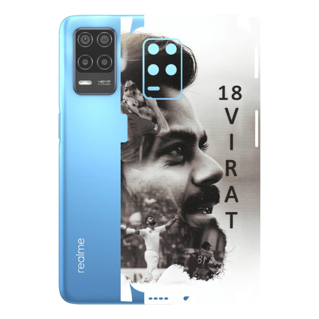 Realme Phone Skins (All Models) - Virat Kohli Cricketer - Matte Finish (M-163) Realme 8 (4G)