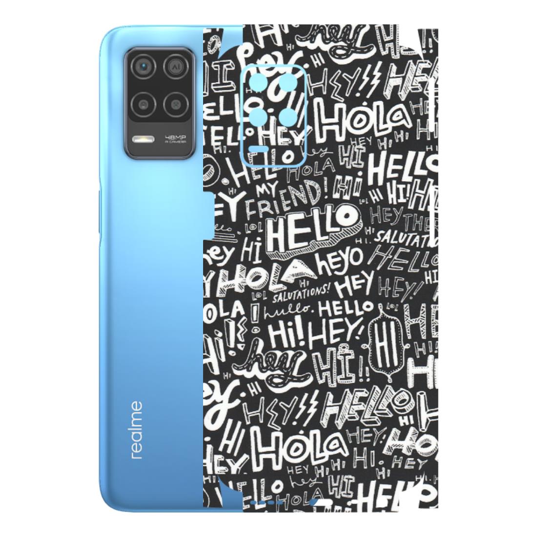 Realme Phone Skins (All Models) - Hi Hello Doodles - Matte Finish (M-25) Realme 8 (4G)
