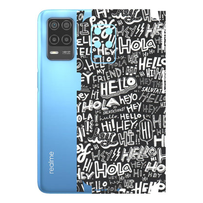 Realme Phone Skins (All Models) - Hi Hello Doodles - Matte Finish (M-25) Realme 8 (4G)