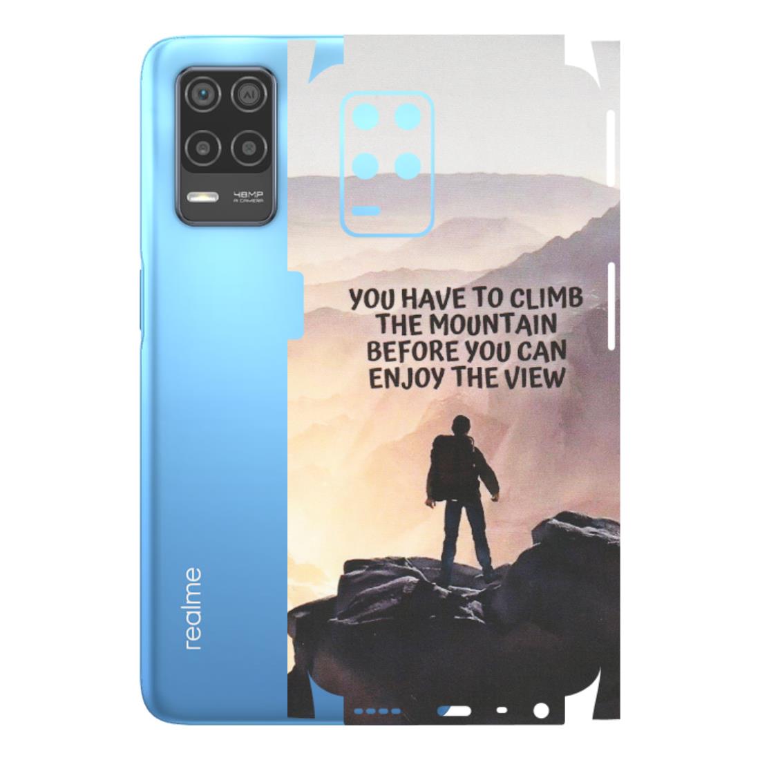 Realme Phone Skins (All Models) - Motivational Hiking Mountain - Matte Finish (M-28) Realme 8 (4G)