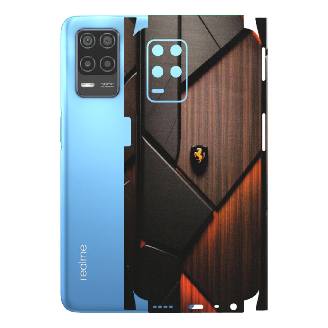 Realme Phone Skins (All Models) - Lambo Beauty Wood Pattern Sober - Matte Finish (M-51) Realme 8 (4G)