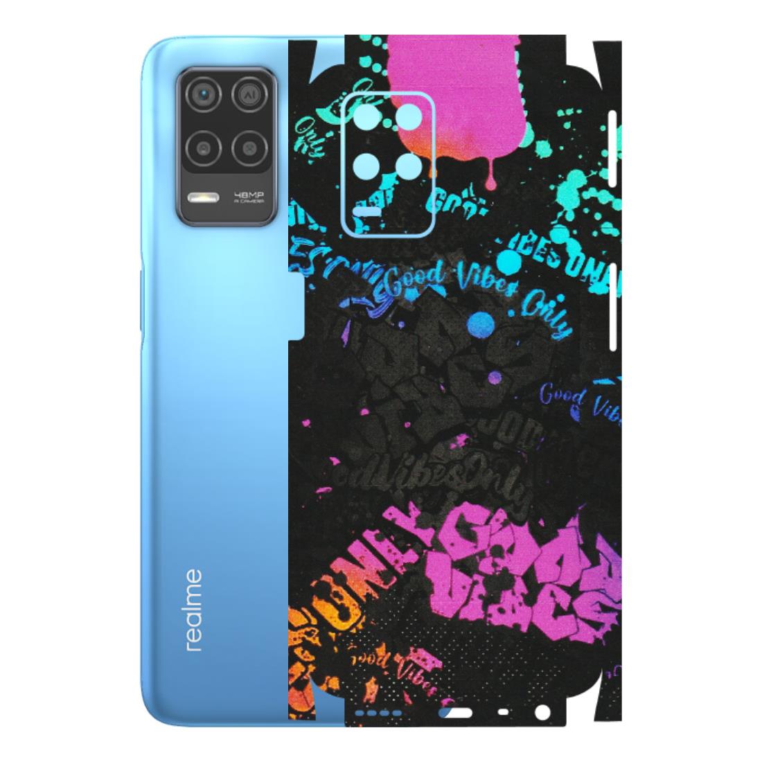 Realme Phone Skins (All Models) - Majestic Black Vibes - Matte Finish (M-62) Realme 8 (4G)