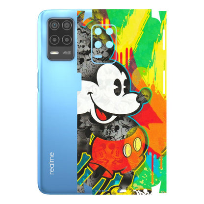 Realme Phone Skins (All Models) - Multiple Mickey With Colourful Texture - Matte Finish (M-84) Realme 8 (4G)