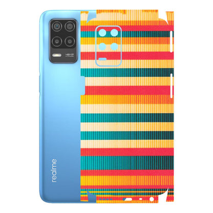 Realme Phone Skins (All Models) - Colourful Stripes Soothing Effect - Matte Finish (M-86) Realme 8 (4G)