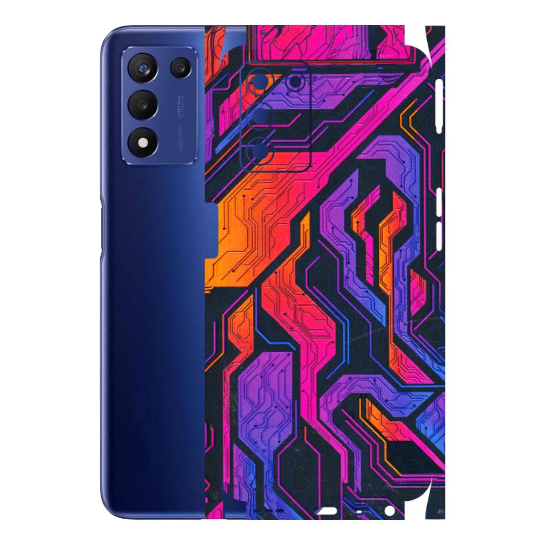 Realme Phone Skins (All Models) - Tech Circuits Futuristic - 3D Embossed Finish (L-07) Realme 9 5G SE