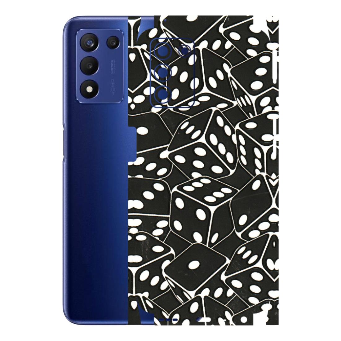 Realme Phone Skins (All Models) - Big Black Dices - 3D Embossed Finish (L-106) Realme 9 5G SE
