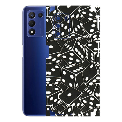 Realme Phone Skins (All Models) - Big Black Dices - 3D Embossed Finish (L-106) Realme 9 5G SE