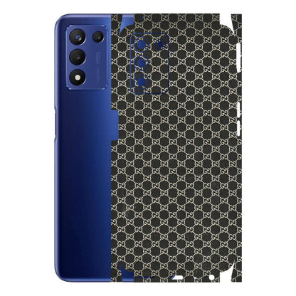 Realme Phone Skins (All Models) - Black G Print - 3D Embossed Finish (L-109) Realme 9 5G SE