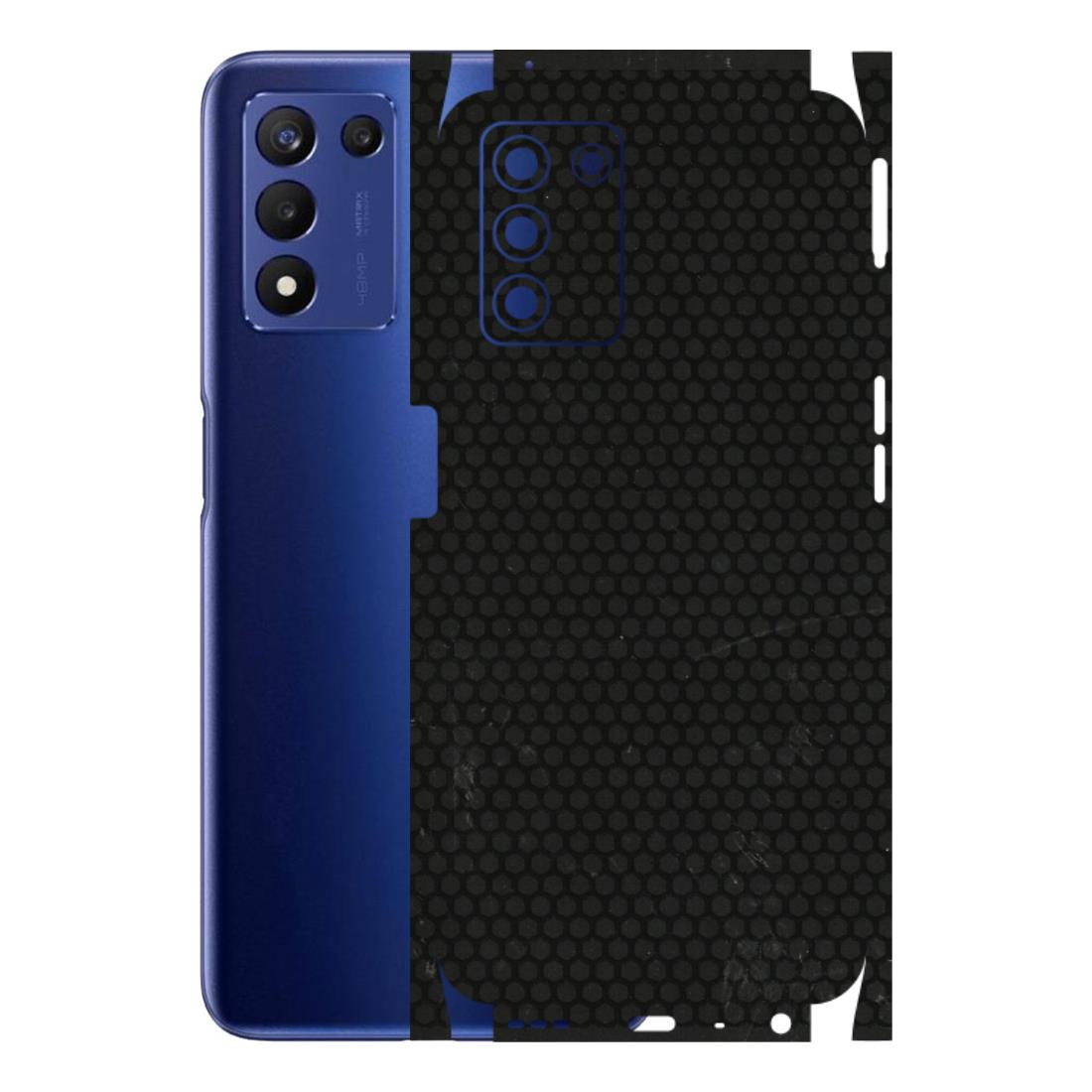 Realme Phone Skins (All Models) - Black honeycomb - 3D Embossed Finish (L-114) Realme 9 5G SE