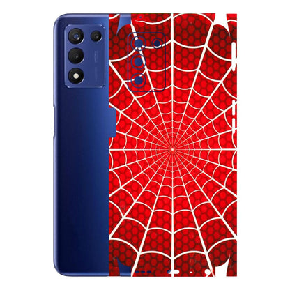 Realme Phone Skins (All Models) - Classic Spidey Web - 3D Embossed Finish (L-115) Realme 9 5G SE