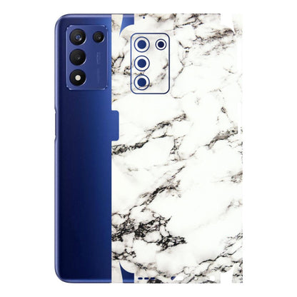 Realme Phone Skins (All Models) - Black and White Marble Texture - 3D Embossed Finish (L-124) Realme 9 5G SE