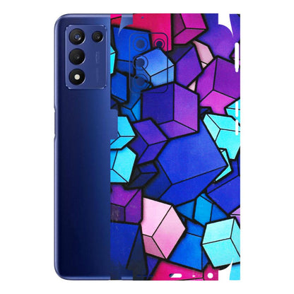 Realme Phone Skins (All Models) - Cube Doodle - 3D Embossed Finish (L-141) Realme 9 5G SE