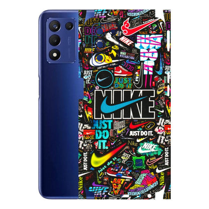 Realme Phone Skins (All Models) - Just Do It Doodles - 3D Embossed Finish (L-166) Realme 9 5G SE