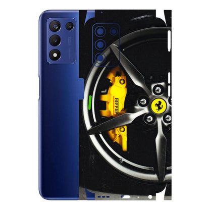 Realme Phone Skins (All Models) - Ferrari Wheel Alloy - 3D Embossed Finish (L-173) Realme 9 5G SE