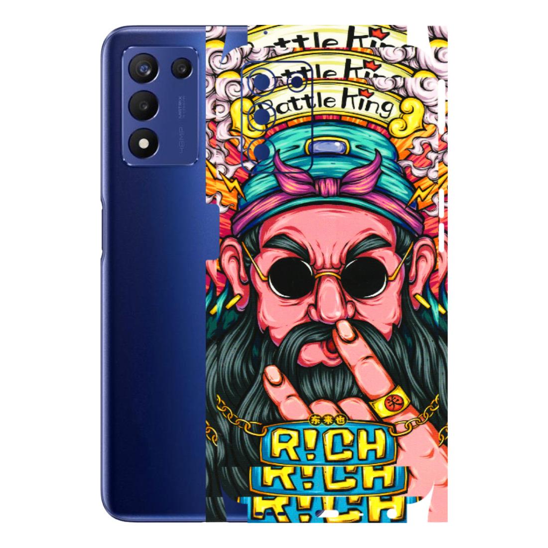 Realme Phone Skins (All Models) - Battle King Dude Face - 3D Embossed Finish (L-178) Realme 9 5G SE