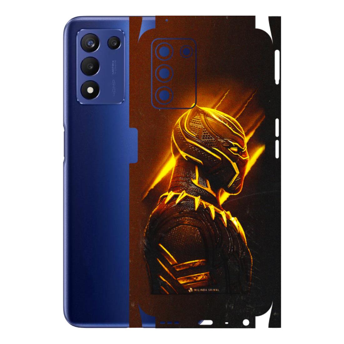 Realme Phone Skins (All Models) - Gold Black Panther - 3D Embossed Finish (L-181) Realme 9 5G SE