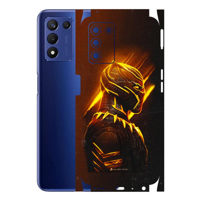 Realme Phone Skins (All Models) - Gold Black Panther - 3D Embossed Finish (L-181) Realme 9 5G SE