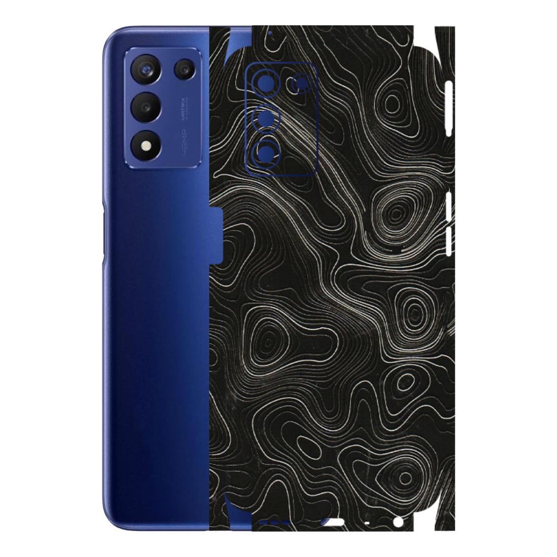 Realme Phone Skins (All Models) - Black Swirl - 3D Embossed Finish (L-196) Realme 9 5G SE